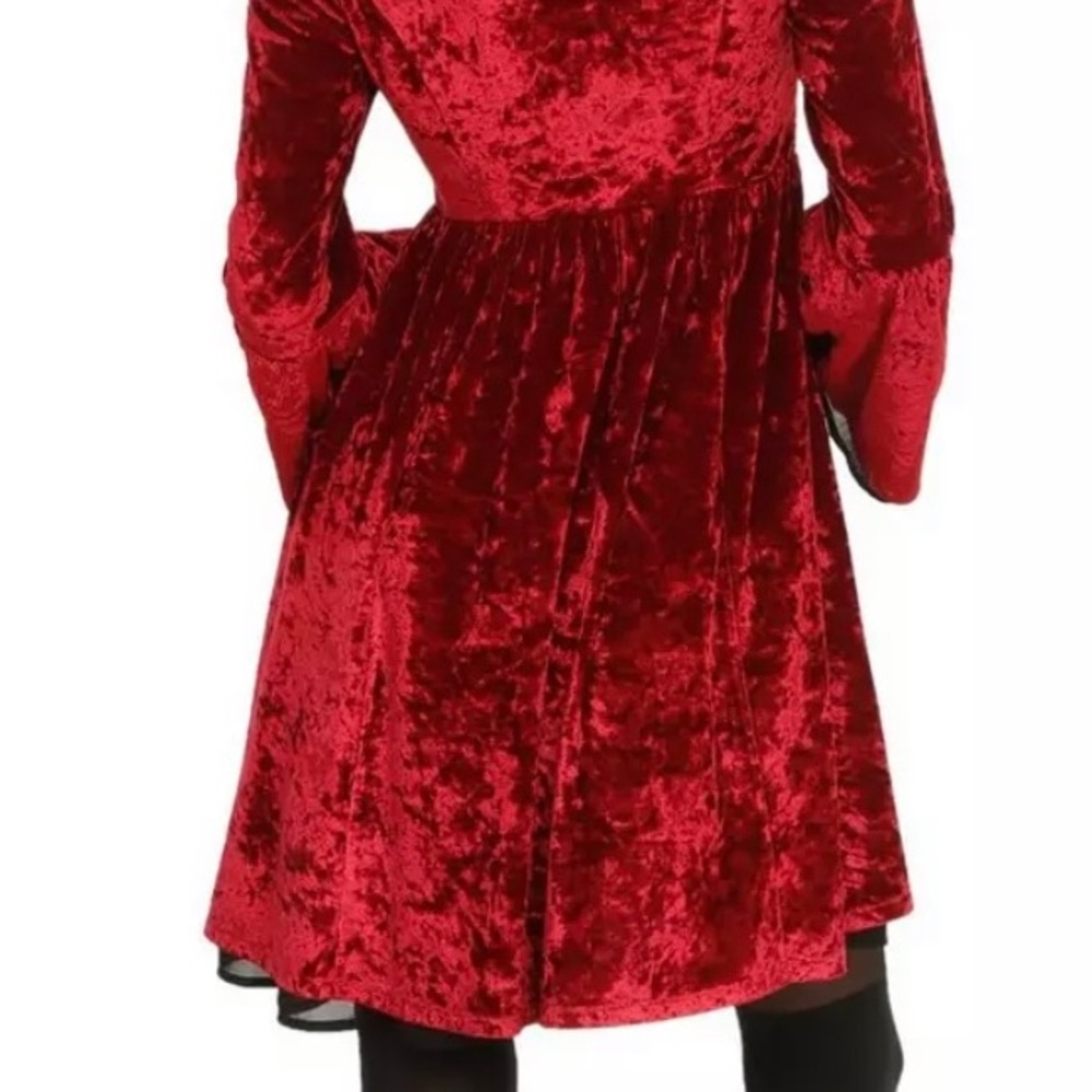 Hot Topic red bell sleeve dress small - Picture 2 of 7